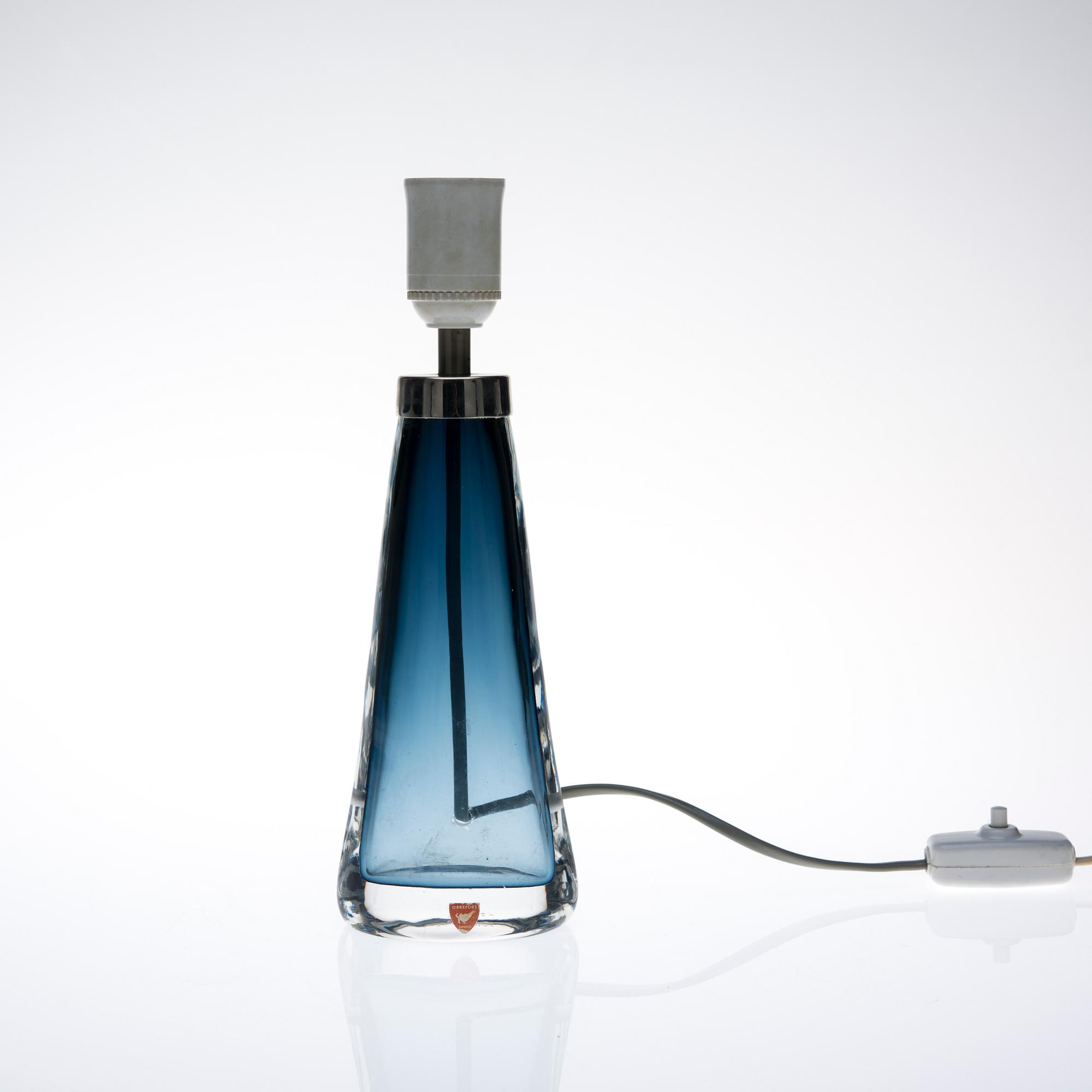 LAMPFOT, glas, Carl Fagerlund, Orrefors.