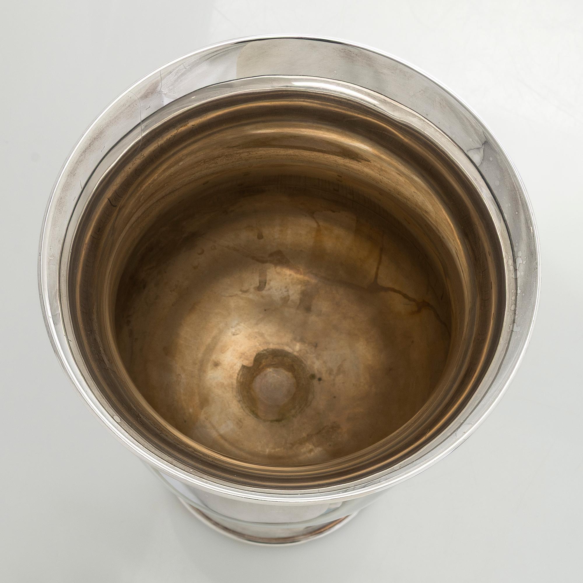 Vas, silverpläterad, Valmazan, Spanien, 1900-talets mitt.