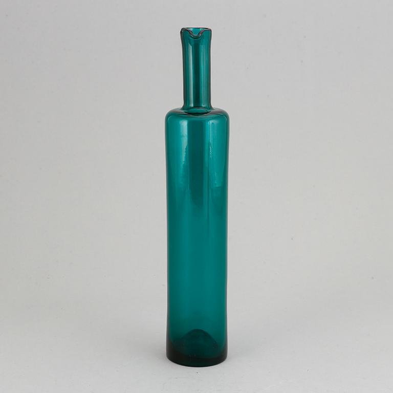Nanny Still, a glass bottle, signed Riihimäen Lasi O.Y Nanny Still.