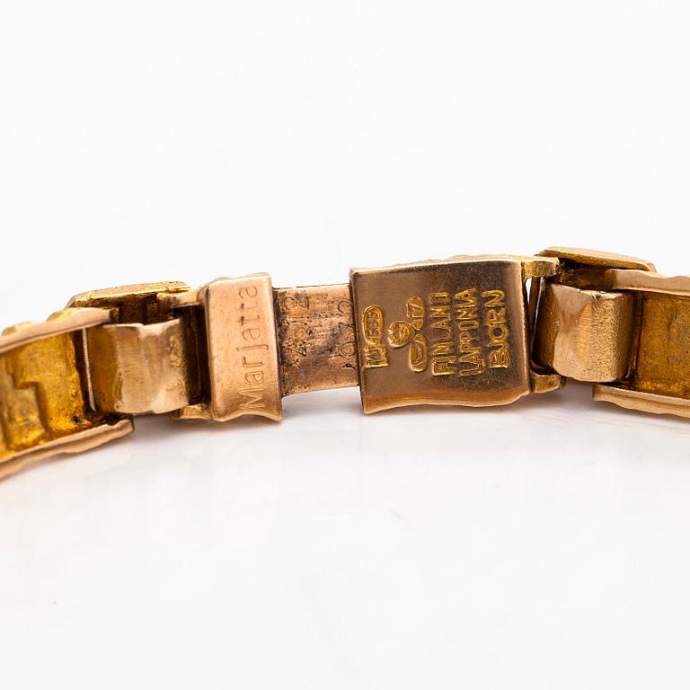 Björn Weckström, a 14K gold 'Jotos' bracelet for Lapponia, 1972.