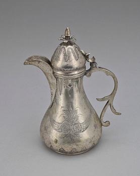 KANNA, ottomansk, silver, 1800/1900-tal. Vikt ca 274 gram.