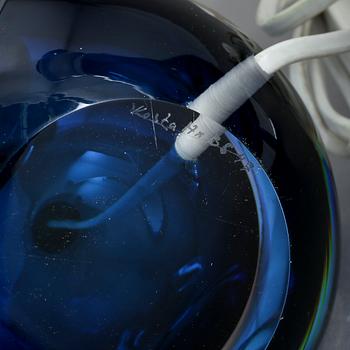 BORDSLAMPOR, ett par, glas, Mona Morales-Schildt, Kosta, 1960-tal.