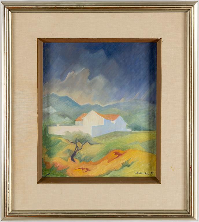 EINAR NERMAN, oil on canvas, signed.