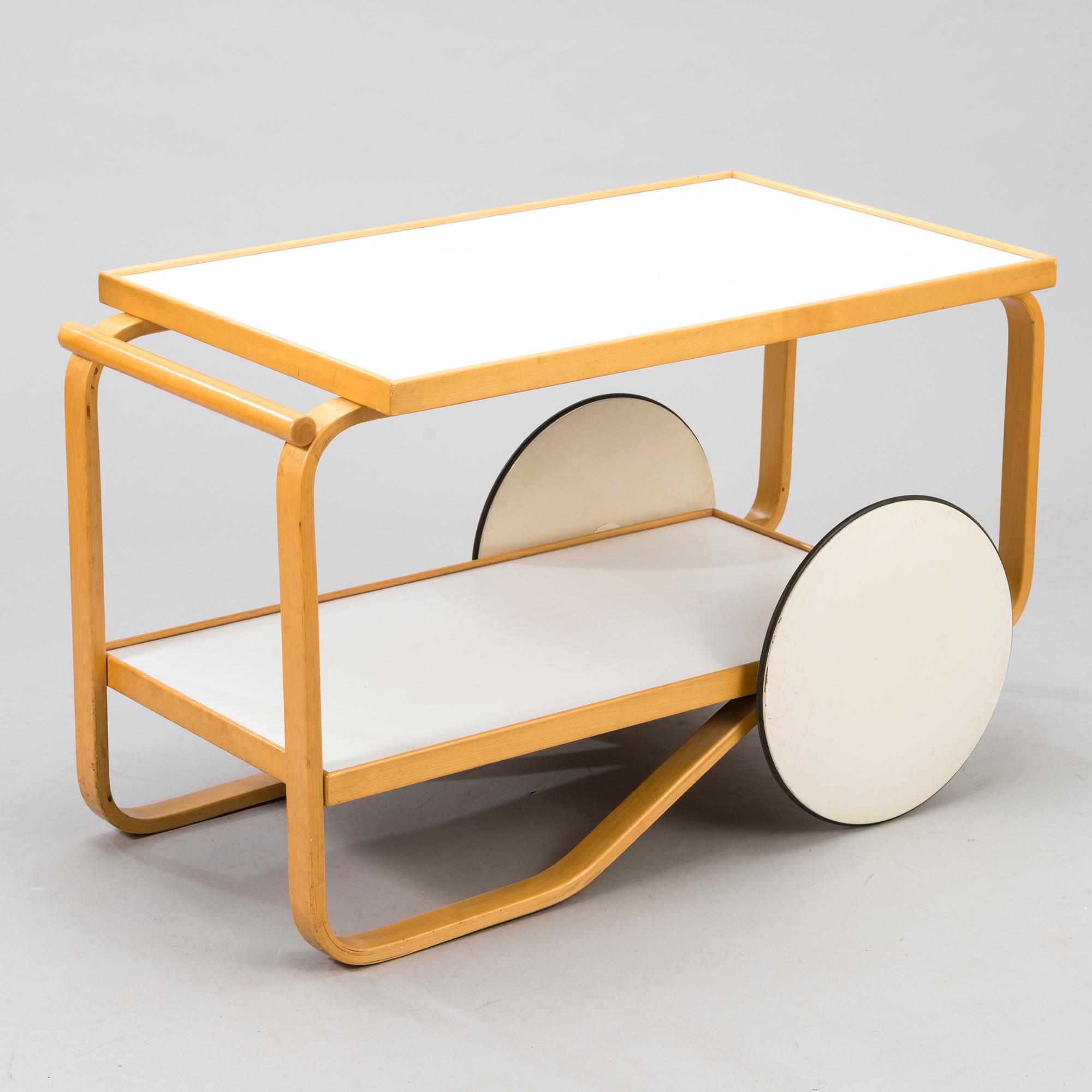 ALVAR AALTO, A mid-20th-century tea trolley 98, for Artek.
