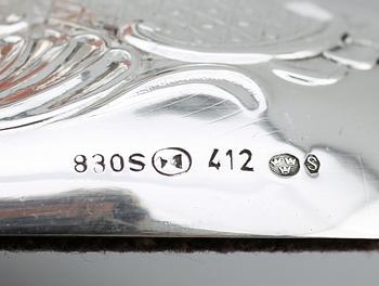 LJUSSTAKAR, 4 st, silver, Norge, 1900-talets mitt.