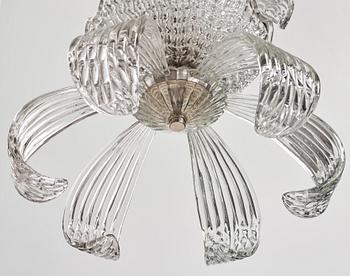 FRITZ KURTZ, a glass ceiling light, Orrefors, 1940's/50's.