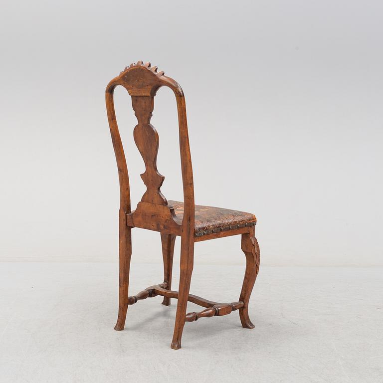 A northern european chair, Louis XV, second half of the 18th century.