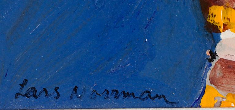 LARS NORRMAN, olja på pannå, signerad.