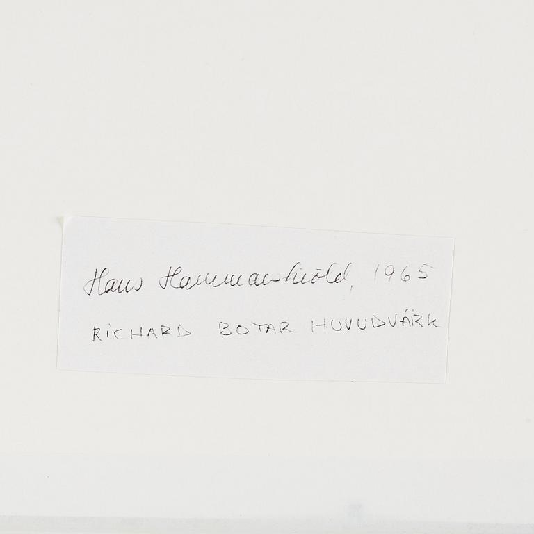 Hans Hammarskiöld, photograph signed on verso.