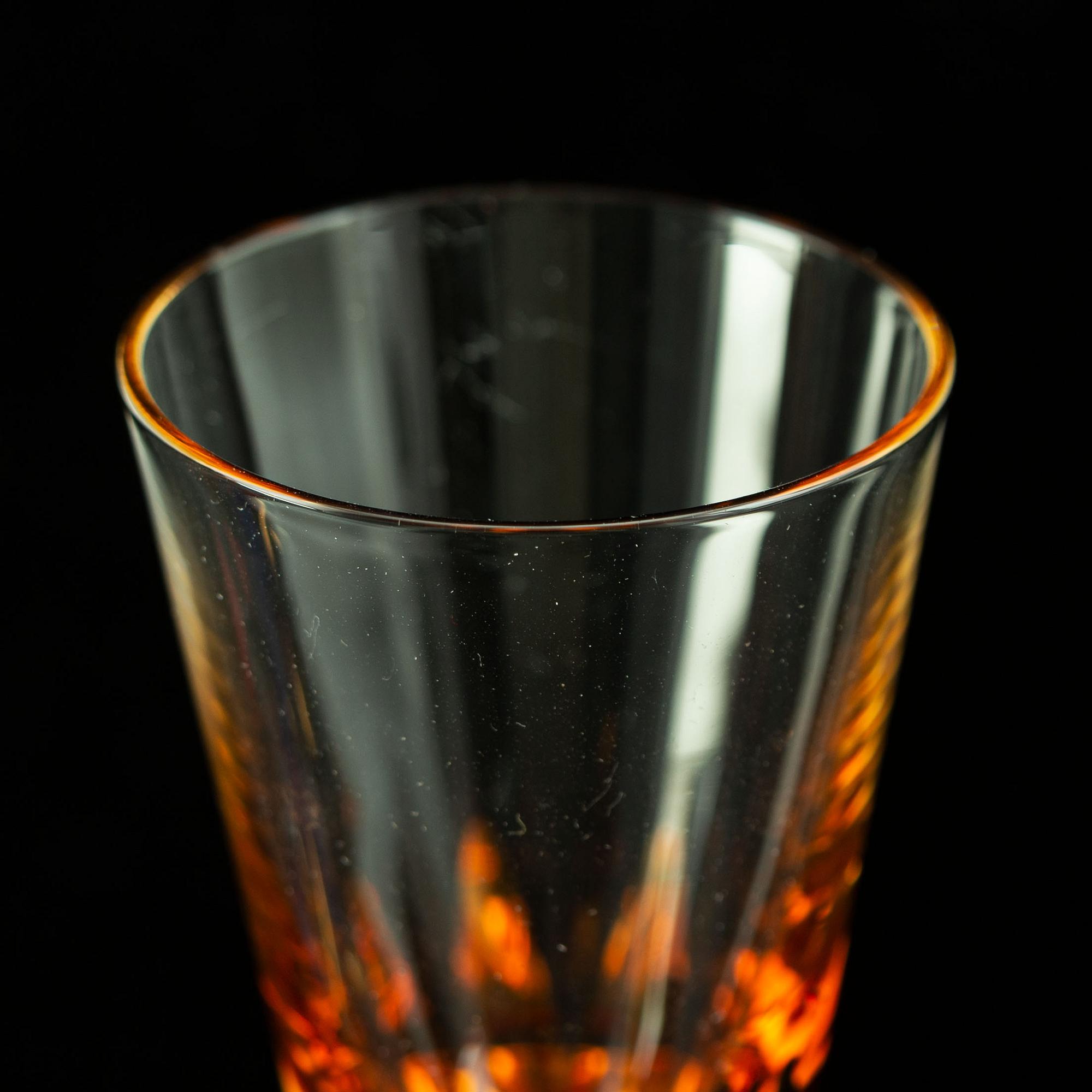 Gunnar Cyrén, a set of six "Devil" shot glasses and a decanter from the "Nobel" series, Orrefors Sweden post 1996.