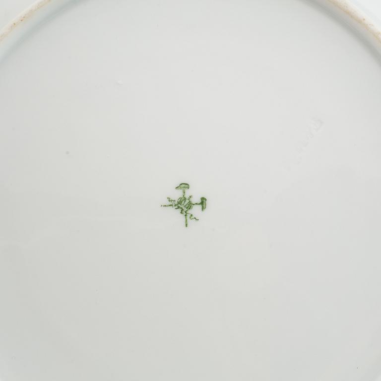 A 66 piece Pirkenhammer porcelain gilt edge dinner service, 1893 - 1918.