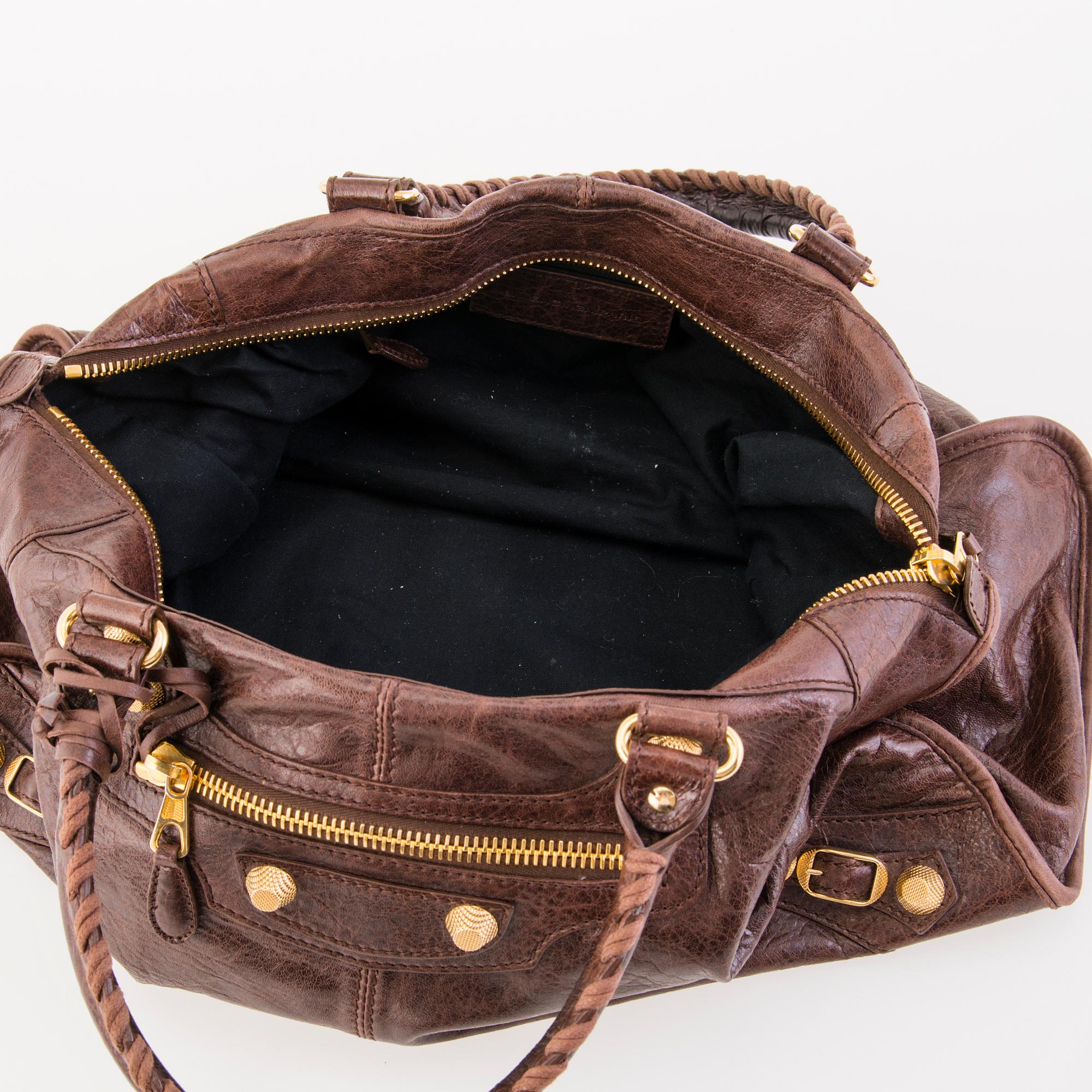 BALENCIAGA Brown Work Giant Bag.