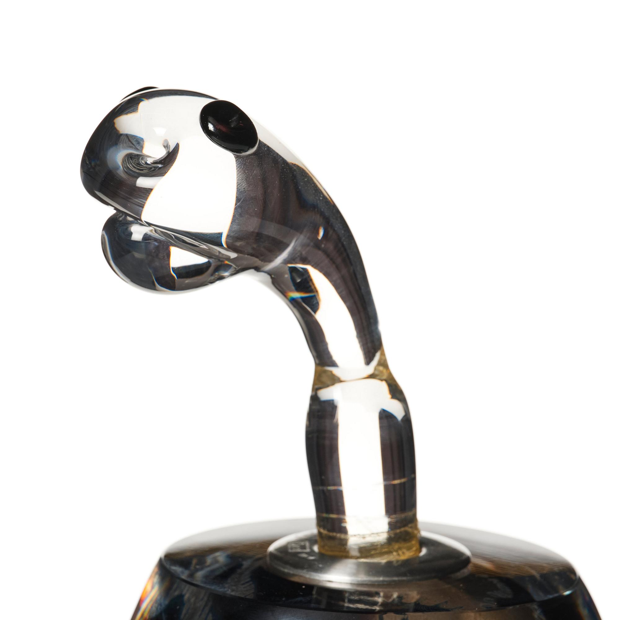 Ulrica Hydman-Vallien, a unique 'Kabale' glass sculpture, Kosta Boda, Sweden 1986.