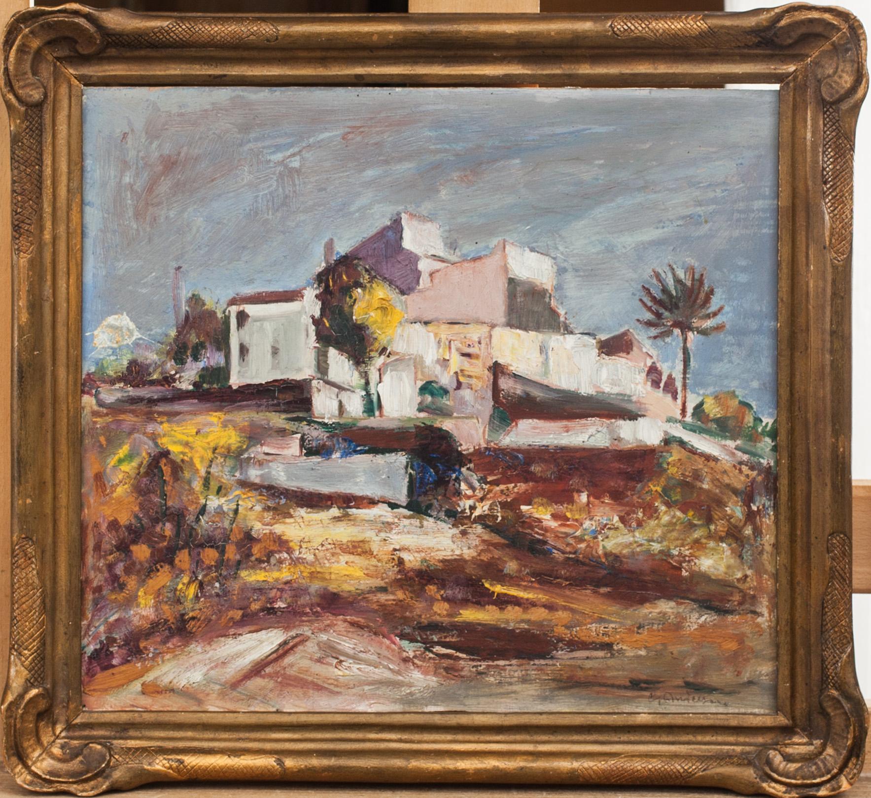 CARL ANDERSSON, olja på pannå, signerad.