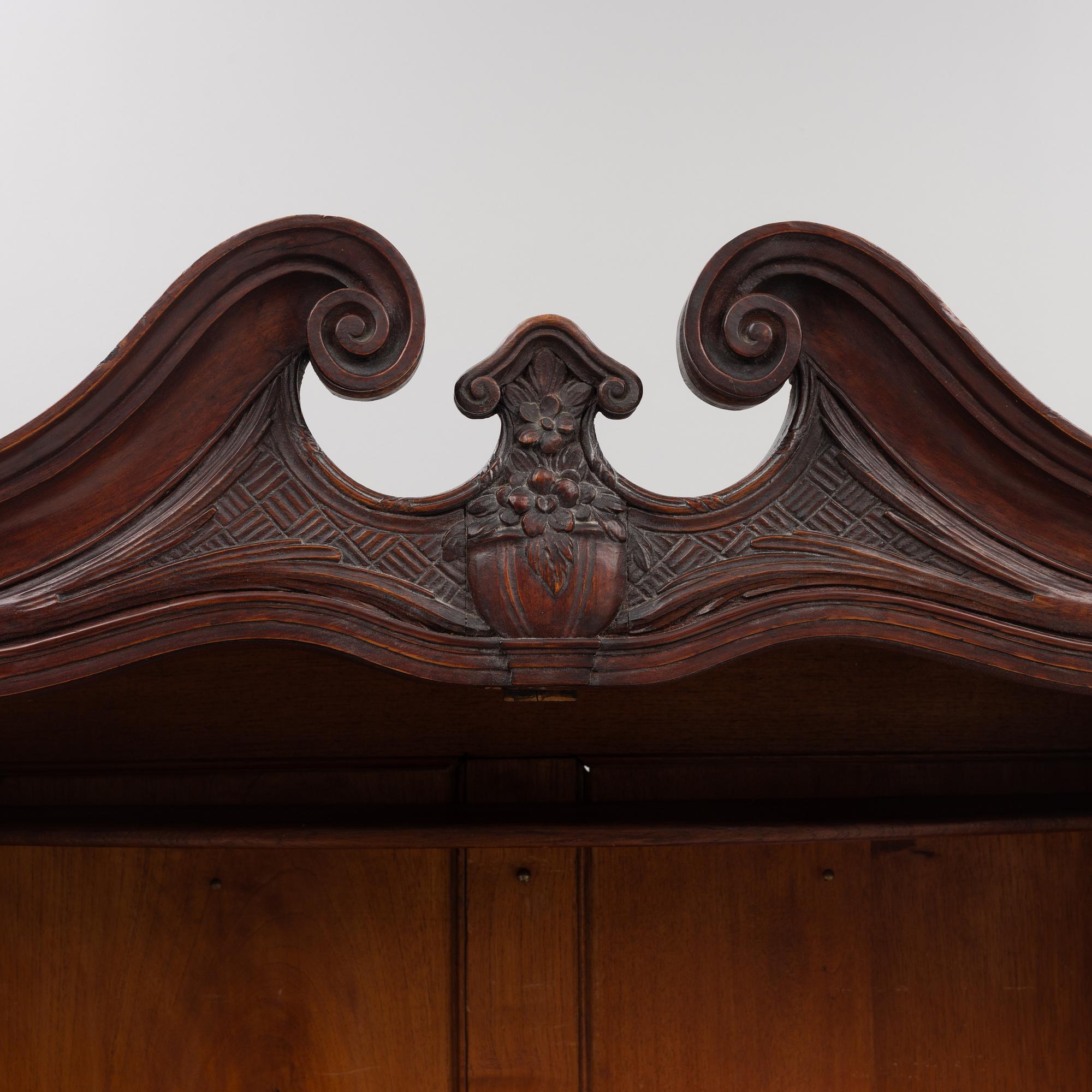A Rococo display cabinet, second half of the 18th century.