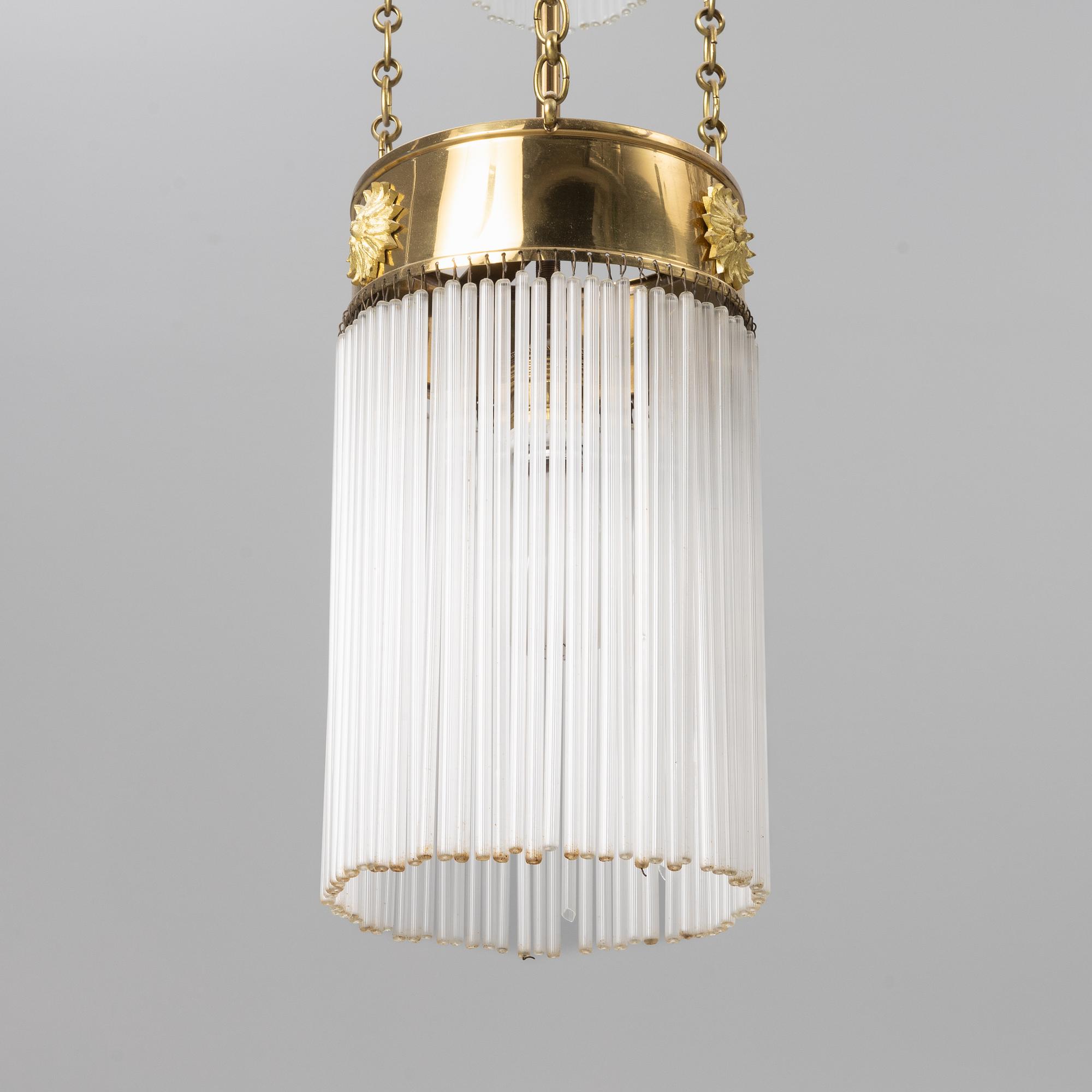 An early 20th century chandelier, Sweden.
