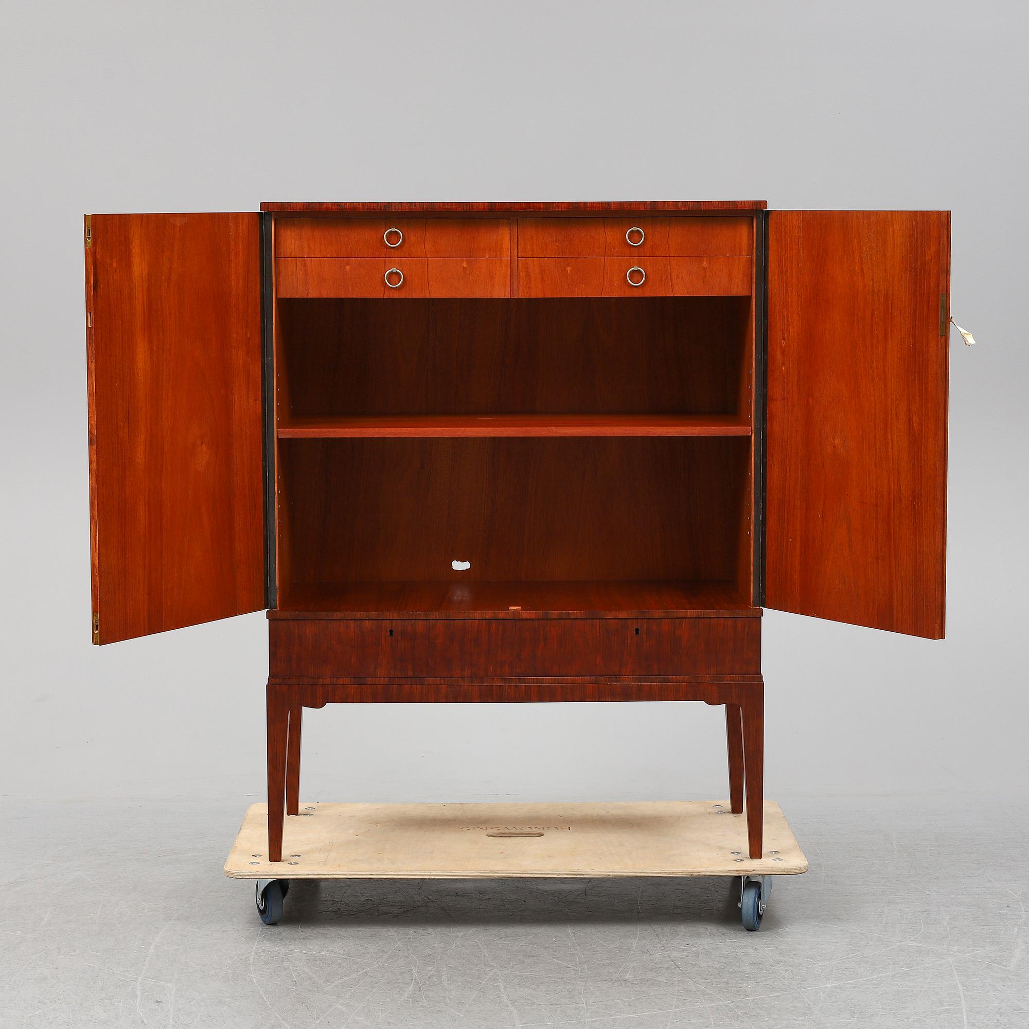An inlay cabinet, SMF Möbelbolaget, Tranås, 1940's.
