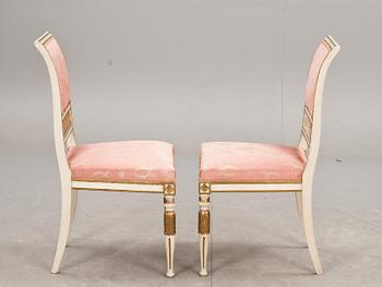 SOFFA och STOLAR, ett par, sengustaviansk stil, tidigt 1900-tal.