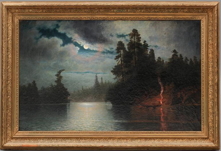 JOHAN PETTER OLAI, olja på duk, sign.