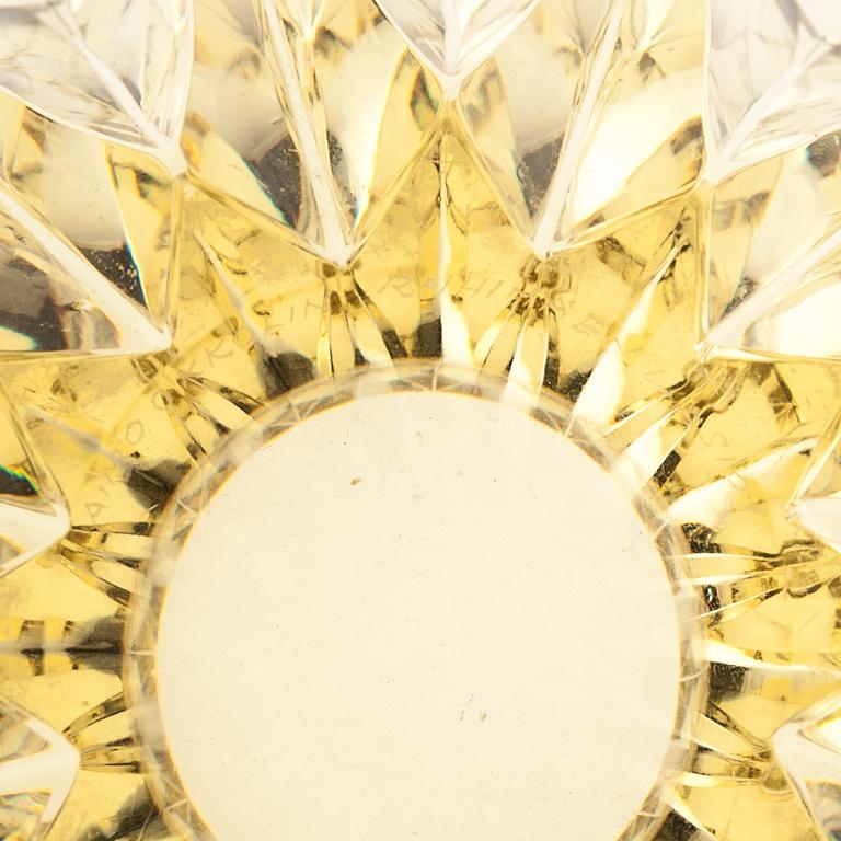 SKÅL, glas, "Näckros", signerad Aimo Okkolin Riihimäen Lasi  OY. Formgiven 1960.