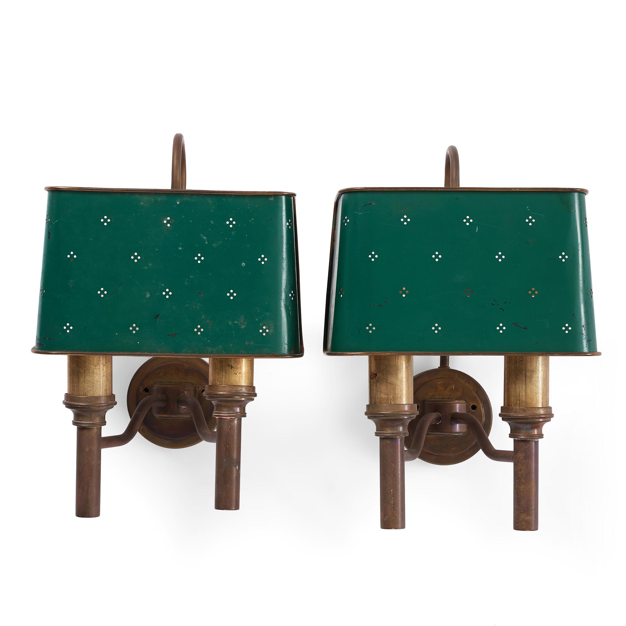 Hans-Agne Jakobsson, a pair of wall lamps, Hans Agne Jakobsson AB, Markaryd, 1950's-60's.