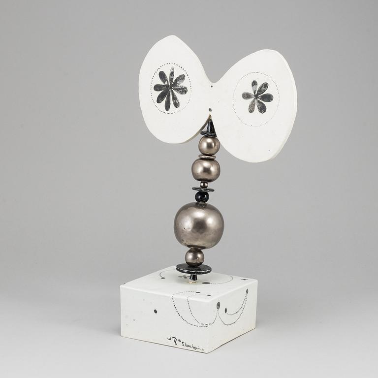 SYLVIA LEUCHOVIUS, skulptur, fjäril, Rörstrand.