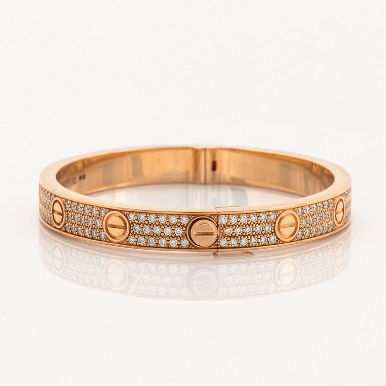 A Cartier "Love" bracelet.