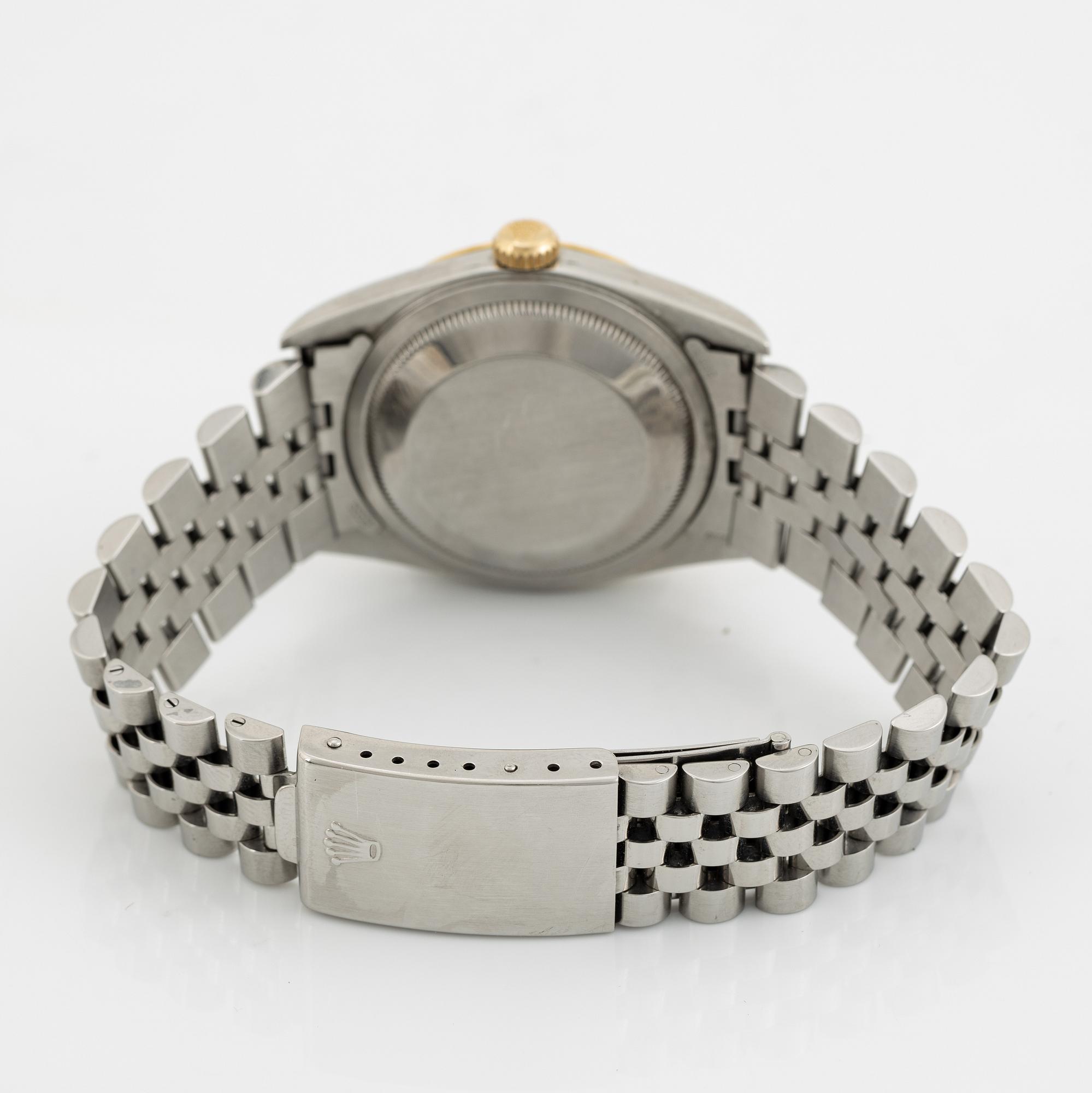 Rolex, Oyster Perpetual, Datejust, Chronometer, armbandsur, 36 mm,