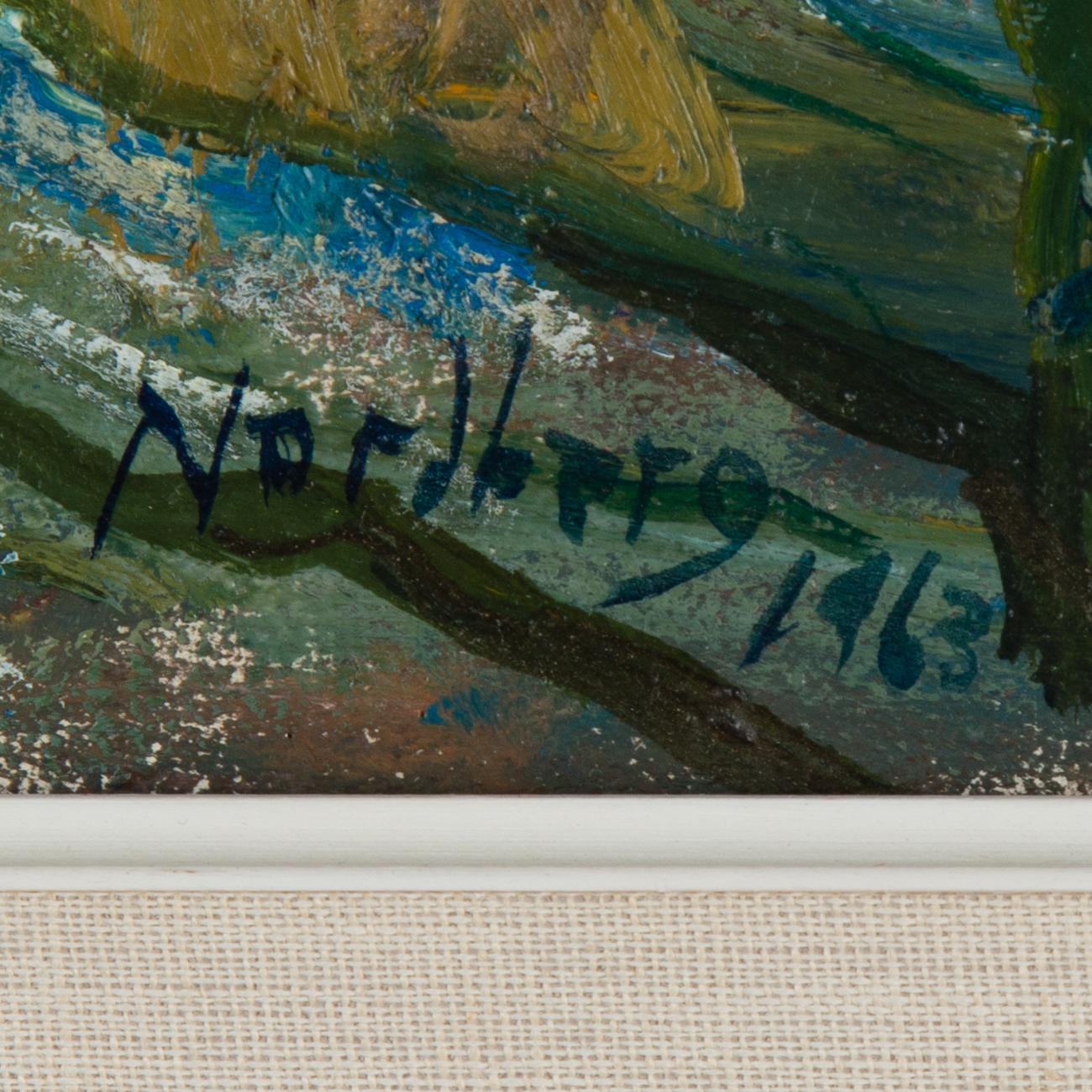 OLLE NORDBERG, oil on canvas, signed and dated 1963.