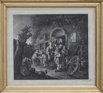 KOPPARSTICK, 3 st, Dresden, 1800-tal.