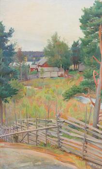 Albert Gebhard, The Farm Behind the Fence.