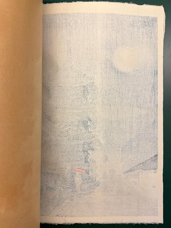 Benji Asada, "Kiyomizu Pagoda" / "Moon of Kyoto Kiyomizu Temple after Rain".