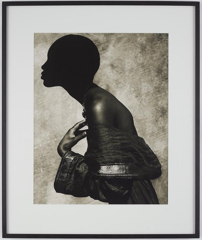 Albert Watson, "Naomi Campbell, Palm Springs, 1989".