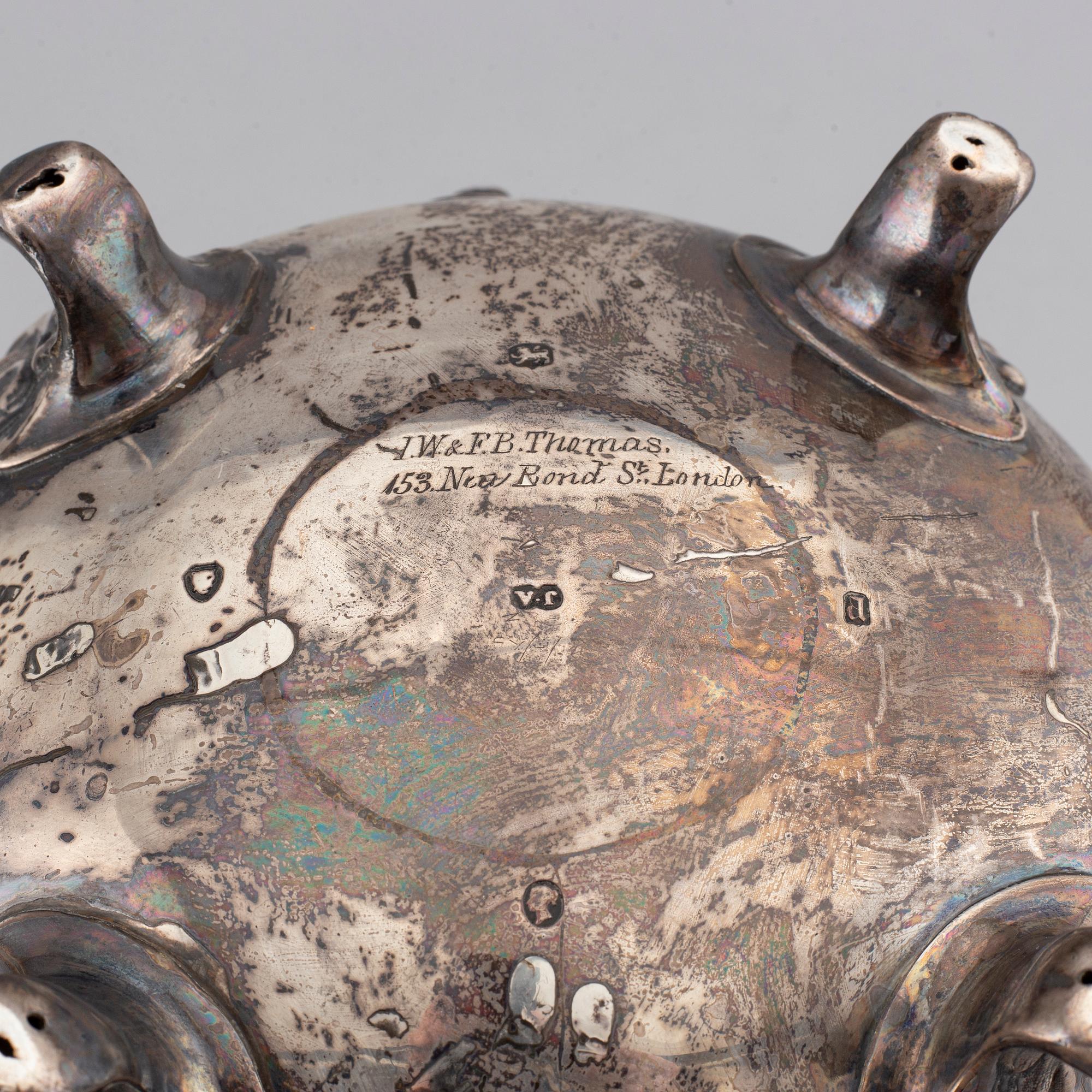KAFFEKANNA, Joseph Angel II, silver London 1856.