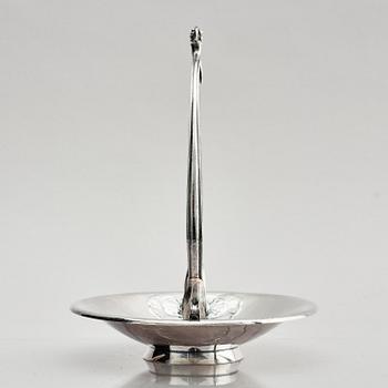 Georg Jensen, a sterling silver bowl, model no 543, design by Harald Nielsen, Copenhagen after 1945.