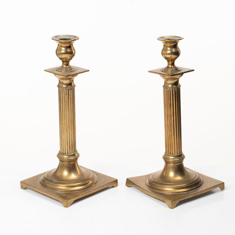 Skultuna Messingsbruk, Candlesticks, a pair, early 20th century.