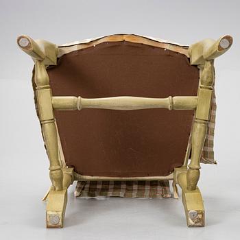 Dining group, 7 pieces. Rococo style, second half of the 20th century.