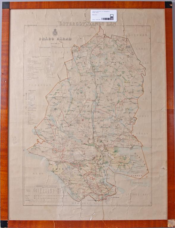 KARTOR, 2 st. Östergötland "Bråbo härad", bl a 1700-tal.
