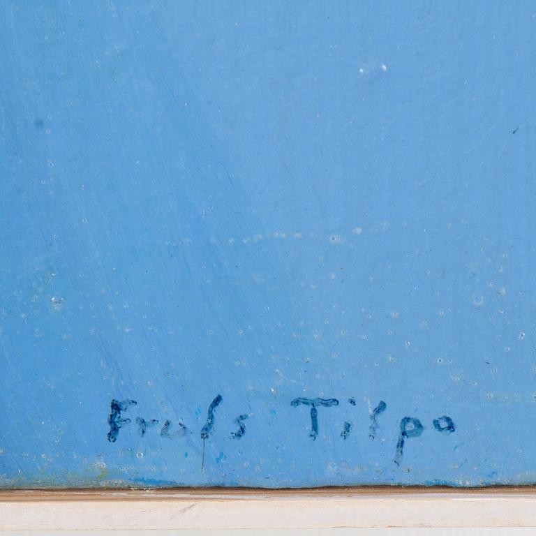 FRULS TILPO, triptych, oil on canvas, signed and dated 1995 on stretcher.