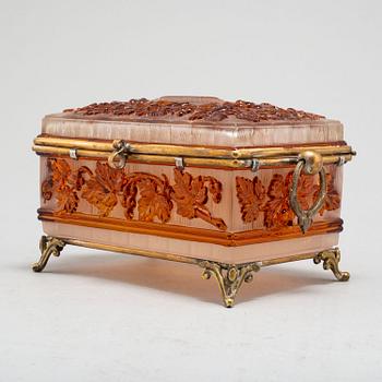 BOX WITH COVER, probably France, 19th century.