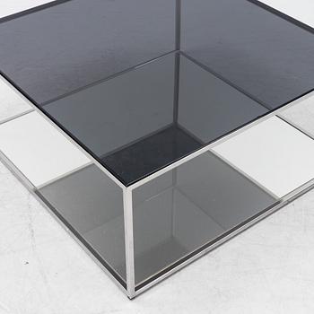 Claesson Koivisto Rune, a glass and chrome coffee table, 'Vertigo' Offecct, Sweden, 2005.