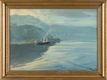 VASILI LEVI, oil on board, signed.