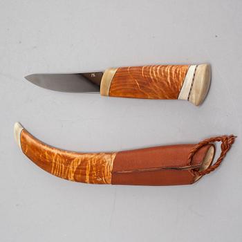 A knife by Martin Kourak, signed MK and dated -08.