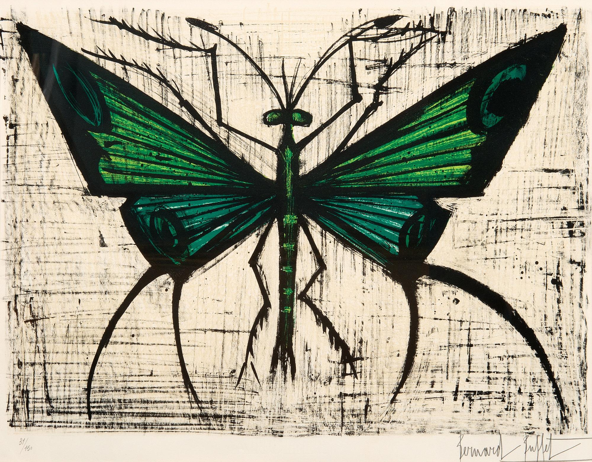 Bernard Buffet, VIHREÄ PERHONEN.