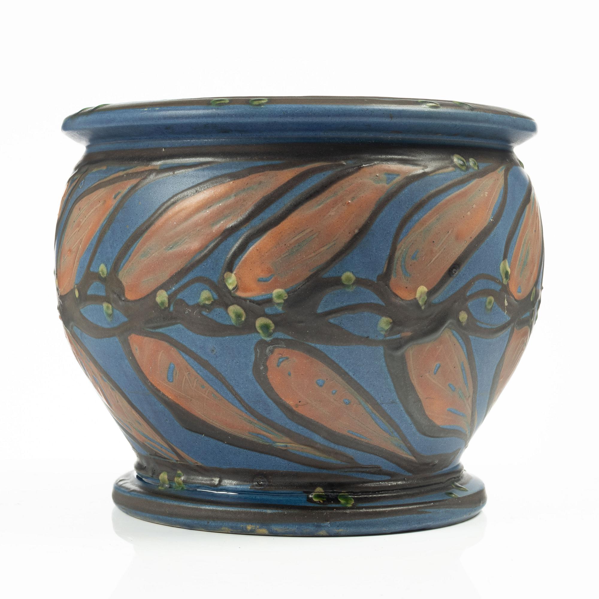 Flower pot, Herman Kähler, Denmark.