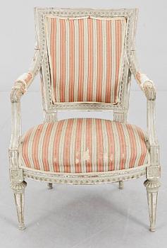 KARMSTOL, gustaviansk, 1700-talets andra hälft.
