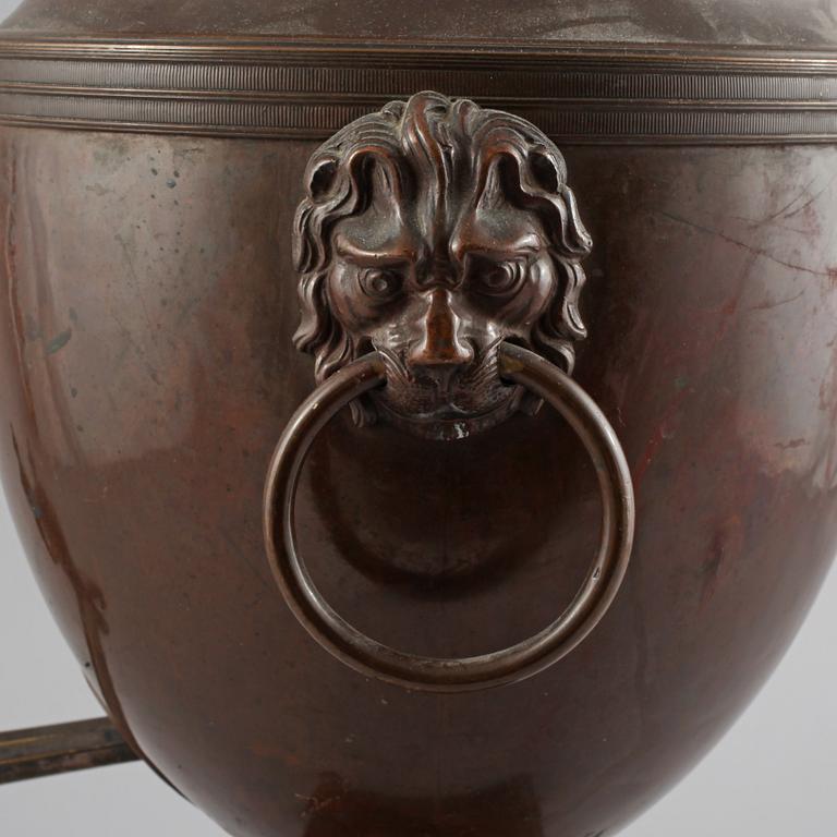 SAMOVAR, gulmetall, 1800-tal.