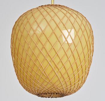 Swedish Modern, a pair of ceiling lamps, 1940s.