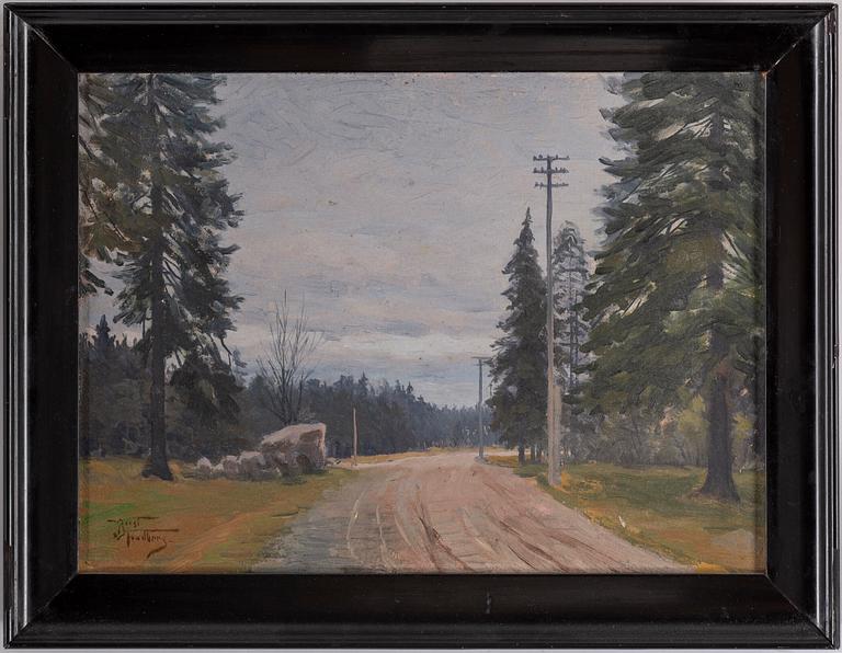 BENGT TANDBERG, oil on paper-panel, signed Bengt Tandberg.