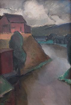 ALVAR CAWÉN, RIVER LANDSCAPE.